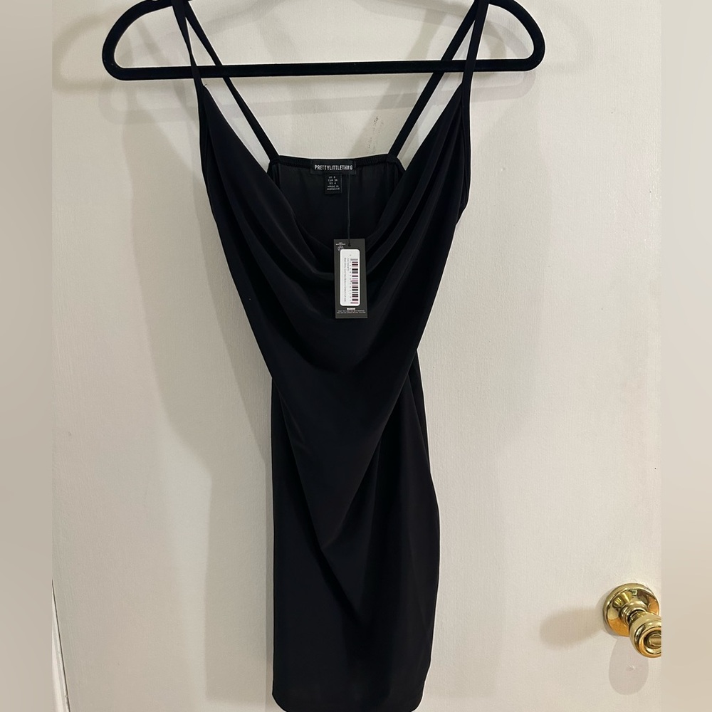 Pretty little thing mini black, spaghetti strap dress. Brand new with tags.